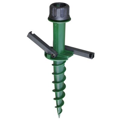 Umbrella ruuvattava aurinkovarjon jalka vihreä/musta